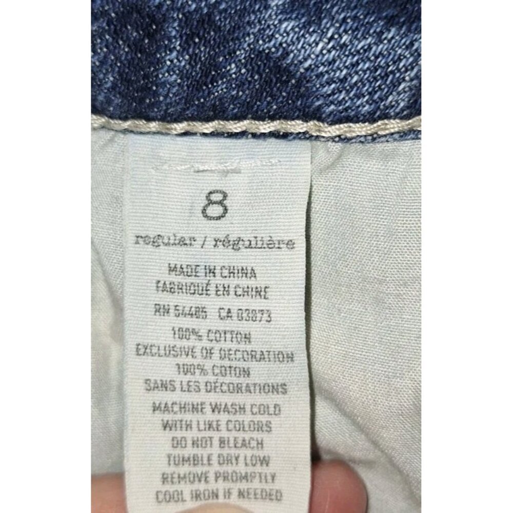 American Eagle Women's Size 8 Blue Boy Fit Jeans 28X26 - Picture 6 of 7